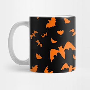 BLACK And Orange Black Bats Mug